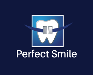 Braces - Orthodontics Dental Tooth logo design