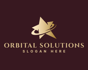 Elegant Orbit Star logo design