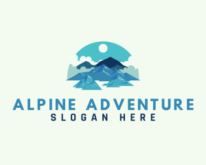 Alpine - Alpine Mountain Hiking logo design