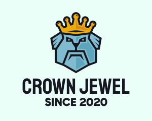 Crown - King Dog Crown logo design