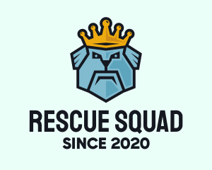 Rescue - King Dog Crown logo design