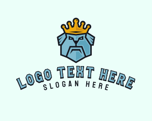 King Dog Crown logo design