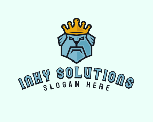 King Dog Crown logo design