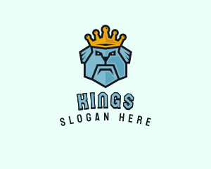 King Dog Crown logo design