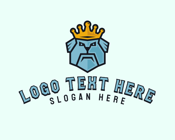 Grooming - King Dog Crown logo design