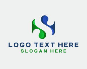 Letter S - Digital Tech Studio logo design