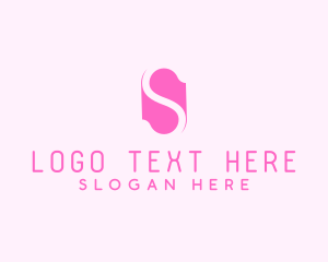 General - Pink Letter S logo design