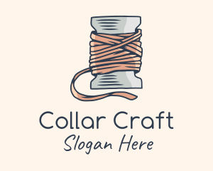 Thread Sewing Spool logo design