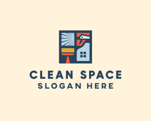 Tidy - Window Home Cleaning logo design