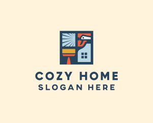 Window Home Cleaning  logo design