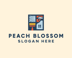 Window Home Cleaning  logo design