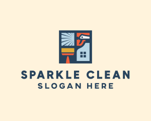 Cleaning - Window Home Cleaning logo design