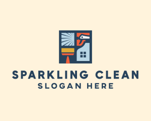 Cleaning - Window Home Cleaning logo design
