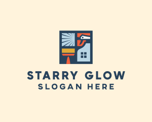 Window Home Cleaning  logo design