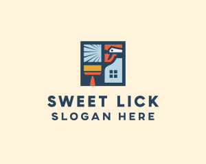 Window Home Cleaning  logo design