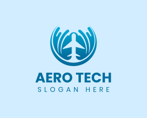 Airplane Flight Aviation logo design