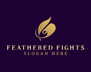 Feather Quill Paper logo design