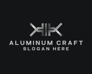 Aluminum - Metallic Industrial Business Letter K logo design