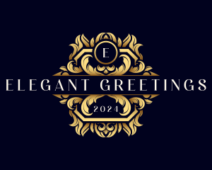 Luxury Ornament Wreath logo design