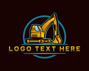 Industrial - Construction Excavator Machinery logo design