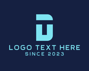 Letter Td - Modern Tech Company logo design