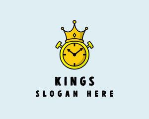 Royal Crown Clock  logo design