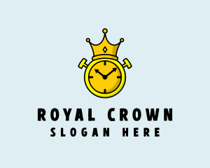 Royal Crown Clock  logo design