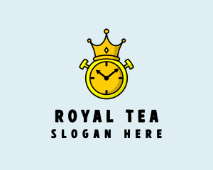 Royal Crown Clock  logo design