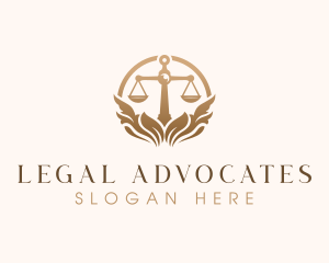 Elegant Justice Scale logo design