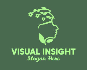 Visualization - Green Flowers Eyewear logo design
