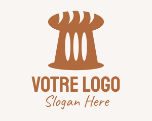 Brown Loaf Bread Logo