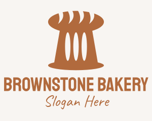 Brown Loaf Bread logo design