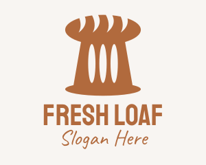 Bread - Brown Loaf Bread logo design