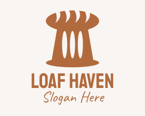 Brown Loaf Bread logo design