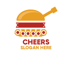 Tank Hamburger Snack  Logo