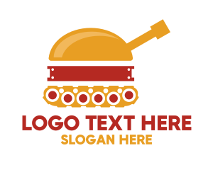 Tank Hamburger Snack  Logo