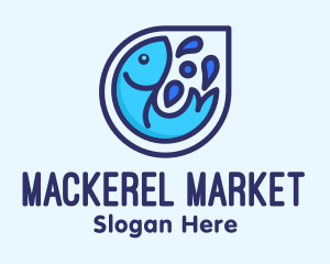 Blue Fish Aquatic logo design