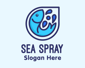 Blue Fish Aquatic logo design