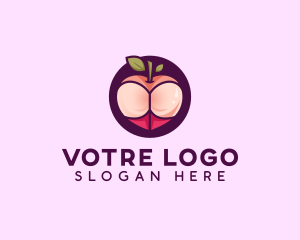 Erotic - Sexy Fruit Lingerie logo design