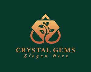 Elegant Crystal Nature, logo design