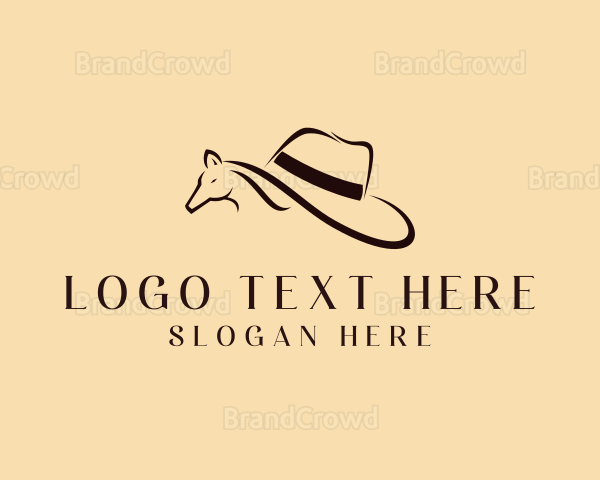 Horse Cowboy Hat Logo