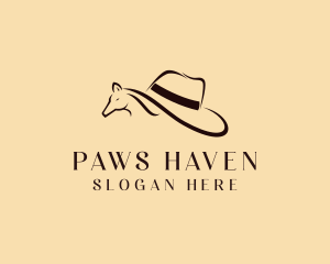 Horse Cowboy Hat logo design