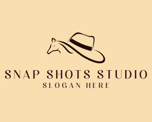 Wild West - Horse Cowboy Hat logo design