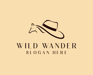 Horse Cowboy Hat logo design