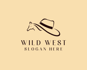 Cowboy - Horse Cowboy Hat logo design