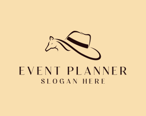 Pony - Horse Cowboy Hat logo design