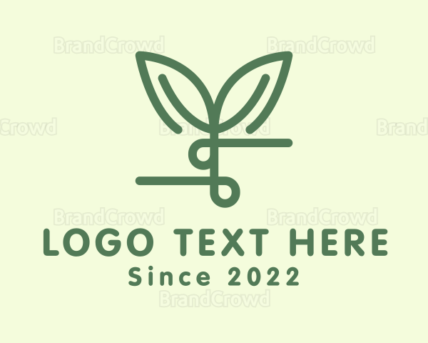 Horticulture Seedling Plant Logo