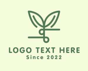 Horticulture Seedling Plant logo design