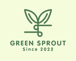 Horticulture Seedling Plant logo design