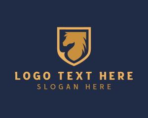 Horse - Shield Equine Horse logo design